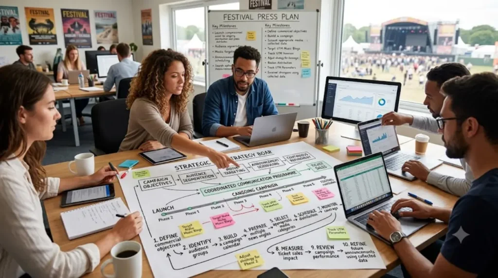 Designing a Press Distribution Strategy to Maximise Ticket Sales for Upcoming Festivals 2 How can organisers build a complete festival press distribution strategy?