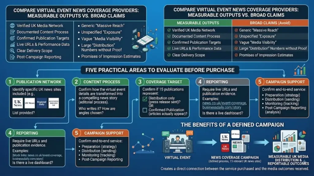 Virtual Event News Coverage Across 15 UK News Sites 2 How can you choose a virtual event news coverage provider?