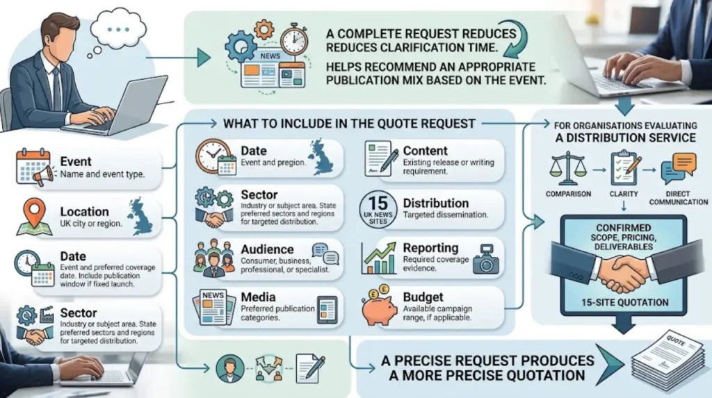 Request an Event Coverage Quote for 15 News Sites 2 How can you request an event coverage quote for 15 news sites?