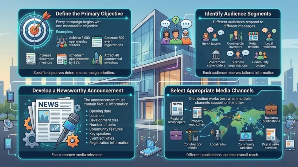 Designing a Press Distribution Strategy to Maximise Foot Traffic for Major Property Openings 1 How do you build an effective press distribution strategy?