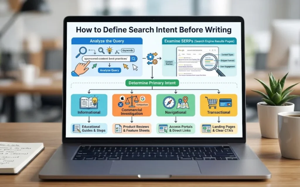 How to Write Sponsored Content That Ranks and Converts 1 How do you define the search intent before writing?