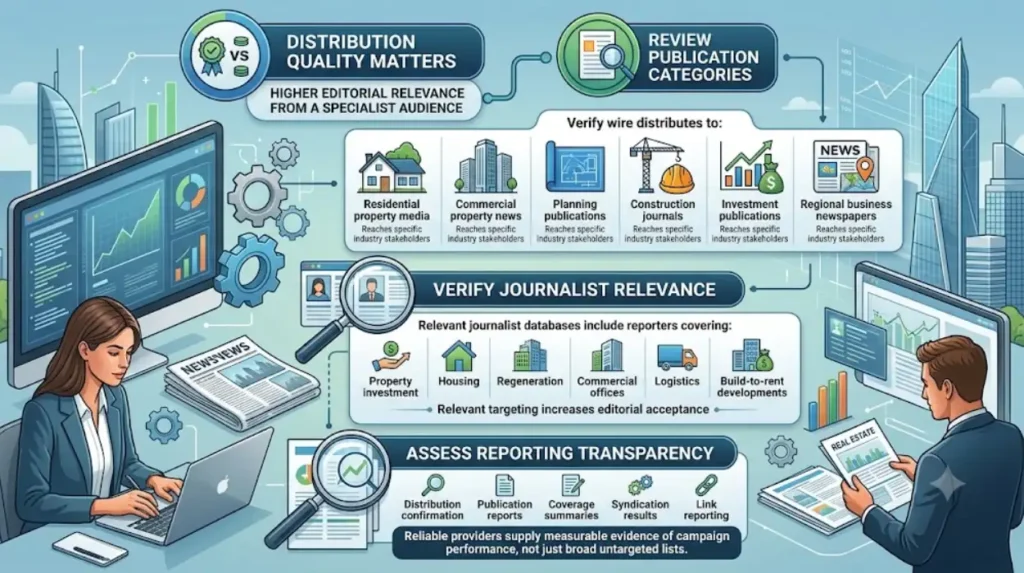 Selecting a Property Wire: A Media Kit Checklist for Announcing High-Profile Executive Appointments 1 How do you evaluate whether a property wire reaches the right audience?