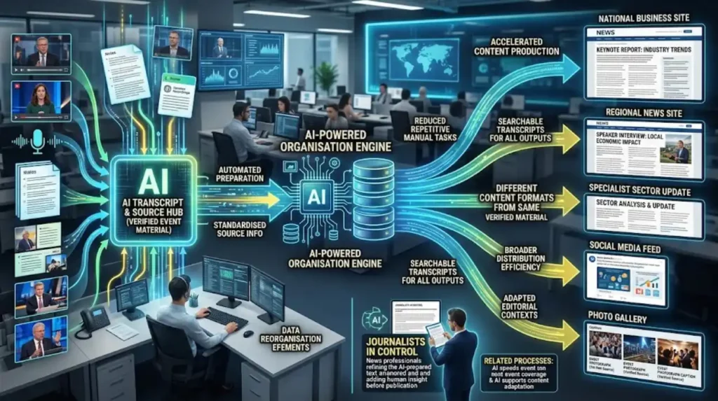 How AI Is Reshaping UK Event News Coverage in 2026 1 How does AI speed up event coverage across multiple news sites?