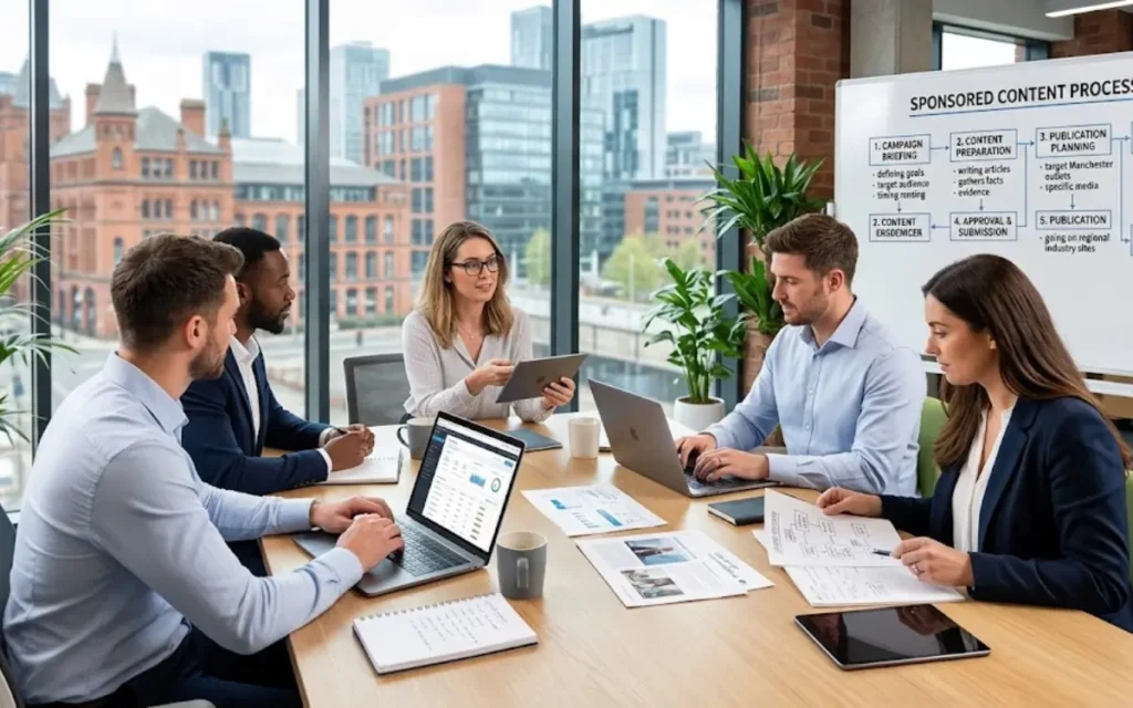 Manchester Sponsored Content by Time Intelligence Media Group 1 How does Time Intelligence Media Group deliver sponsored content for Manchester brands?