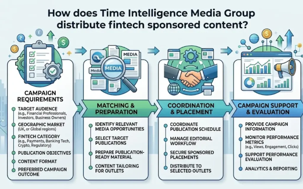 Fintech Sponsored Content by Time Intelligence Media Group 1 How does Time Intelligence Media Group distribute fintech sponsored content?