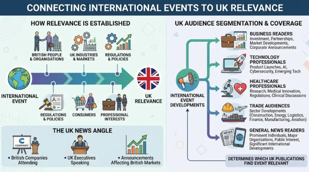 How International Events Get UK News Coverage 1 How does an international event become relevant to UK readers?