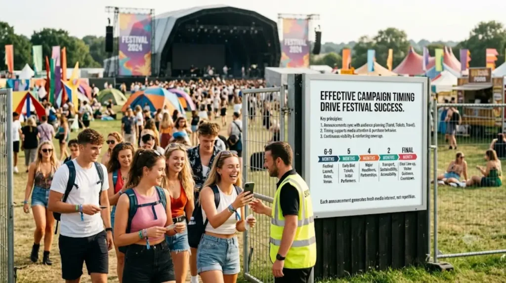 Designing a Press Distribution Strategy to Maximise Ticket Sales for Upcoming Festivals 1 How does campaign timing affect ticket sales?