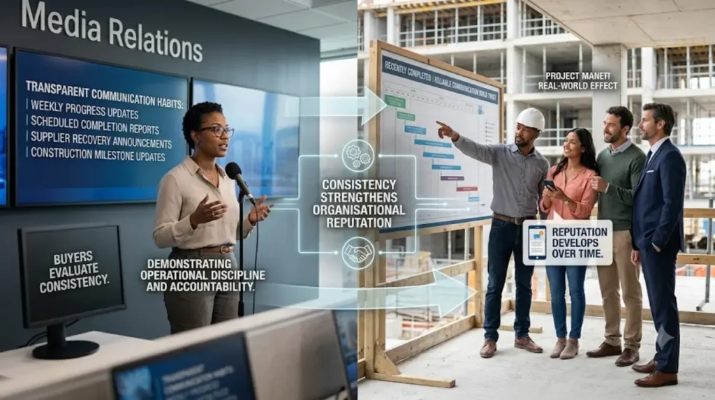 How does crisis communication support long-term reputation?