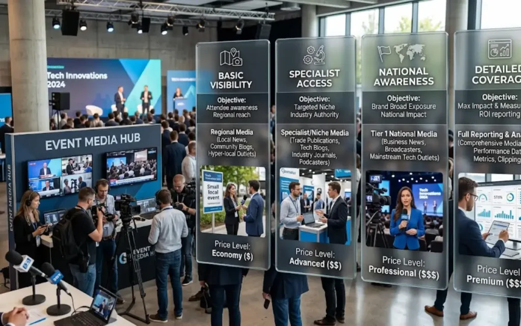 How does event coverage pricing support different business objectives?