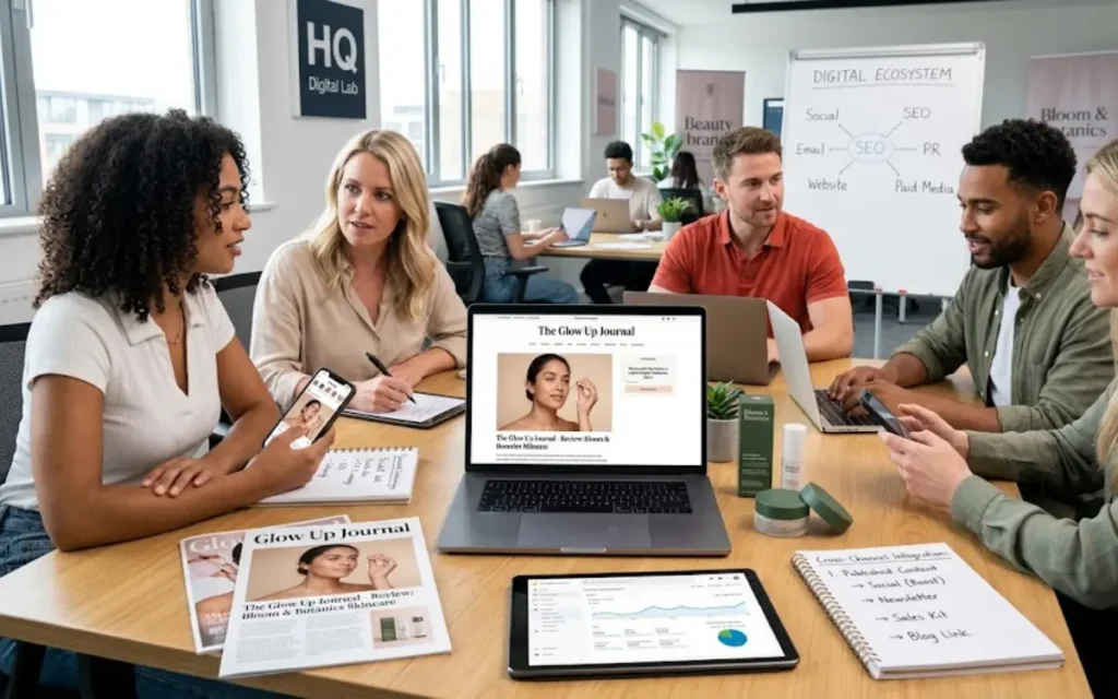 How does sponsored beauty content support a wider digital marketing strategy?