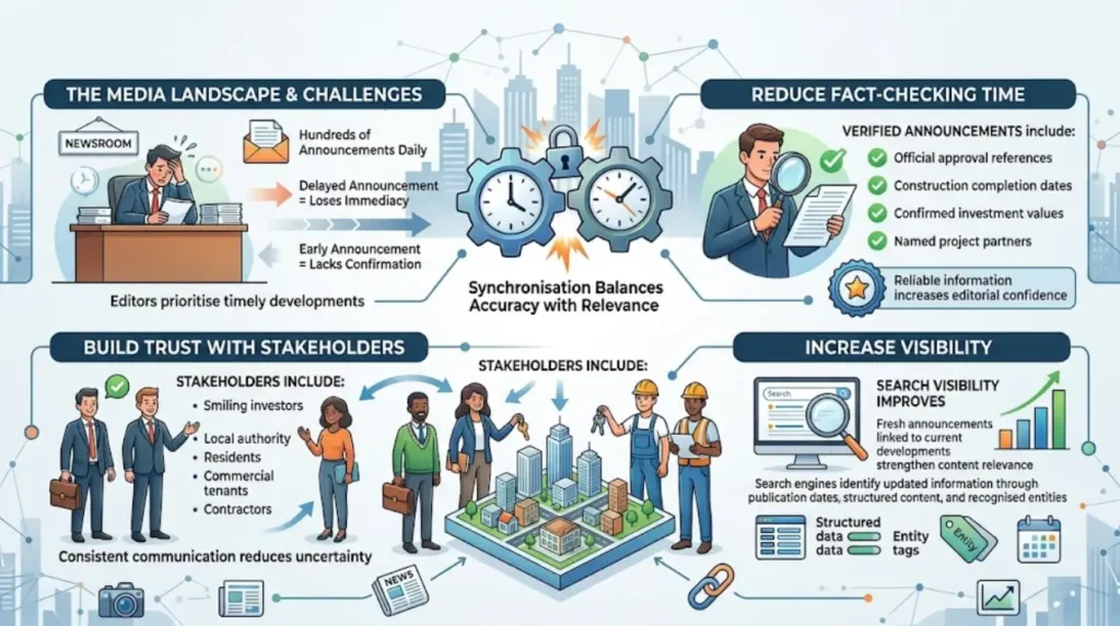 Timing Your Announcement: How to Synchronize Press Releases with Key Zoning and Phase Openings 1 How does synchronising announcements improve media relevance?