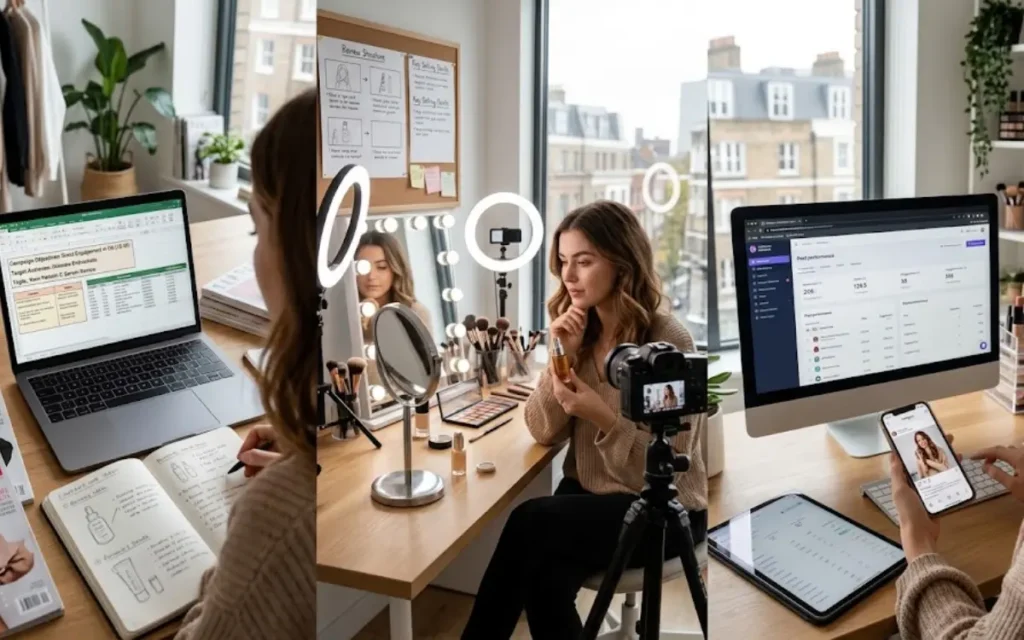 How does the beauty sponsored content process work?