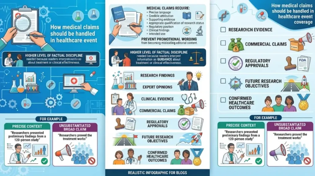 How Healthcare Event Coverage Meets UK Editorial Standards 1 How should medical claims be handled in healthcare event coverage?