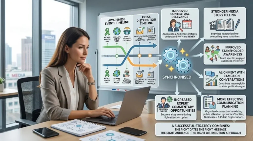 Timing Your Announcement: Synchronizing Press Distribution with Global Awareness Days and Rallies 2 What are the benefits of synchronising press distribution with awareness events?