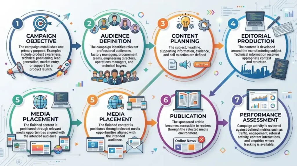 Manufacturing Sponsored Content by Time Intelligence Media Group 1 What are the main delivery stages?
