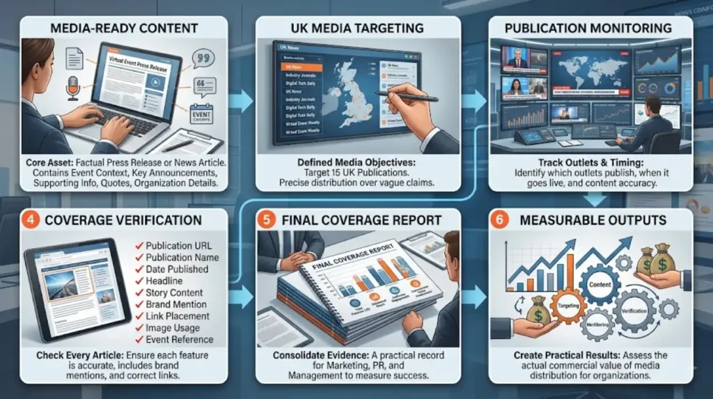 Virtual Event News Coverage Across 15 UK News Sites 1 What does a 15-site UK virtual event coverage campaign include?