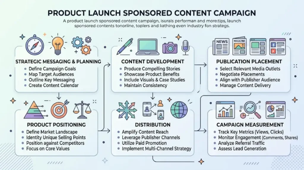 Product Launch Sponsored Content by Time Intelligence Media Group 1 What does a product launch sponsored content campaign include?