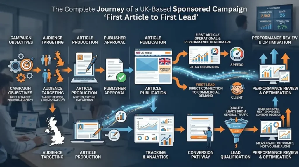 From First Article to First Lead: A UK Sponsored Content Onboarding Timeline 2 What does the complete journey from first article to first lead look like?