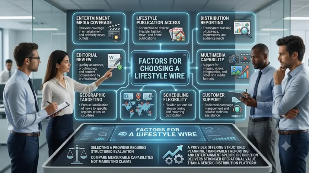 Selecting a Lifestyle Wire: A Media Kit Checklist for Announcing Major Artist and Album Releases 2 What factors help organisations choose the best lifestyle wire?