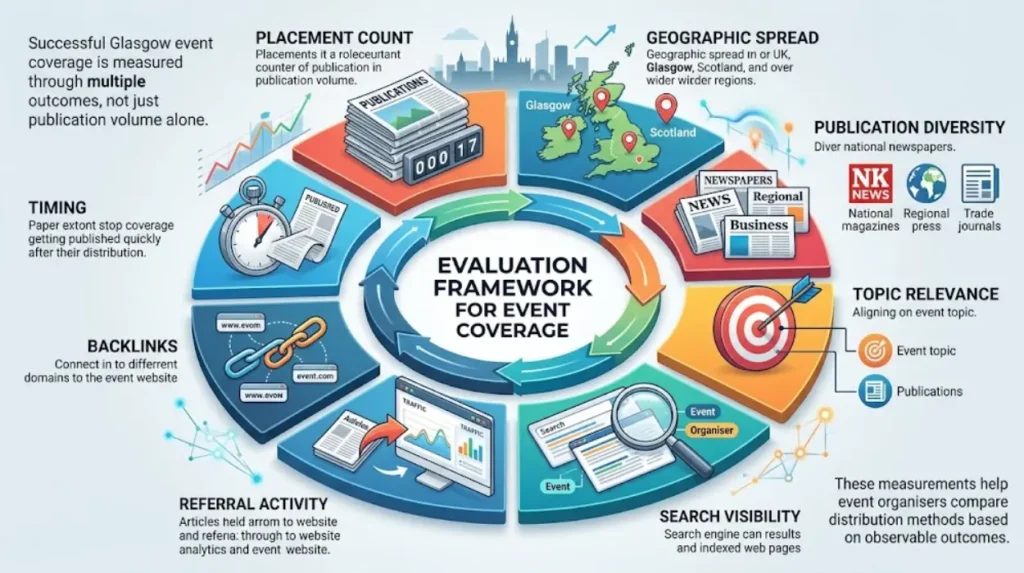 What is the best way to measure the success of Glasgow event coverage?