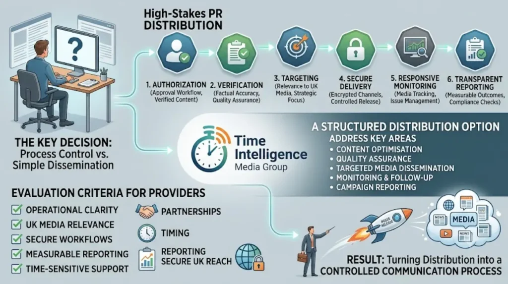 What is the decision for organisations seeking secure UK PR distribution?