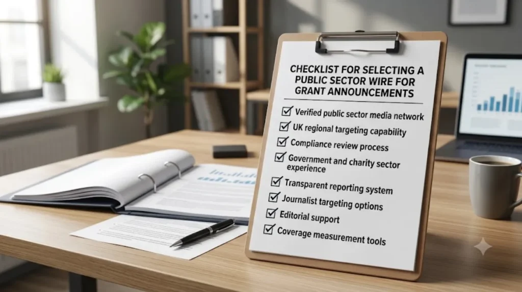 What is the final checklist for selecting a public sector wire?