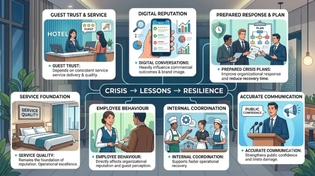 What lessons can hospitality professionals learn from reputation crises?
