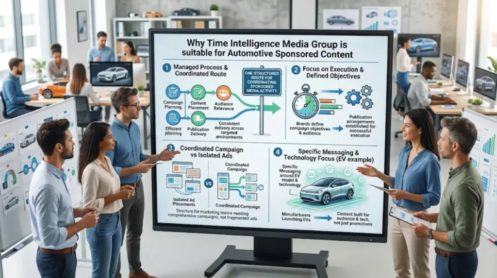 Automotive Sponsored Content by Time Intelligence Media Group 2 What makes Time Intelligence Media Group suitable for automotive sponsored content?