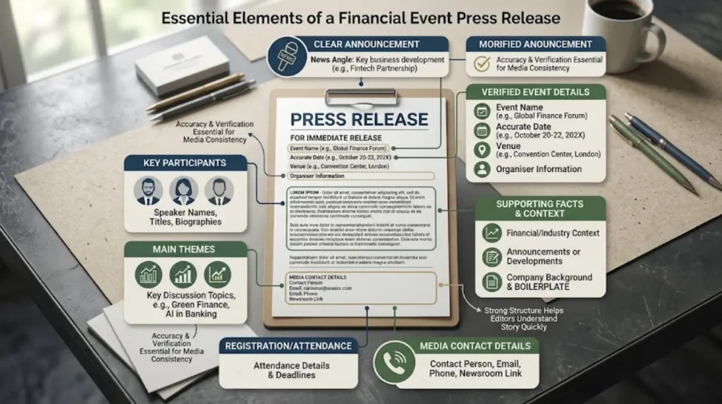 Financial Event News Coverage on 15 Trusted UK Sites 1 What should a financial event press release contain?
