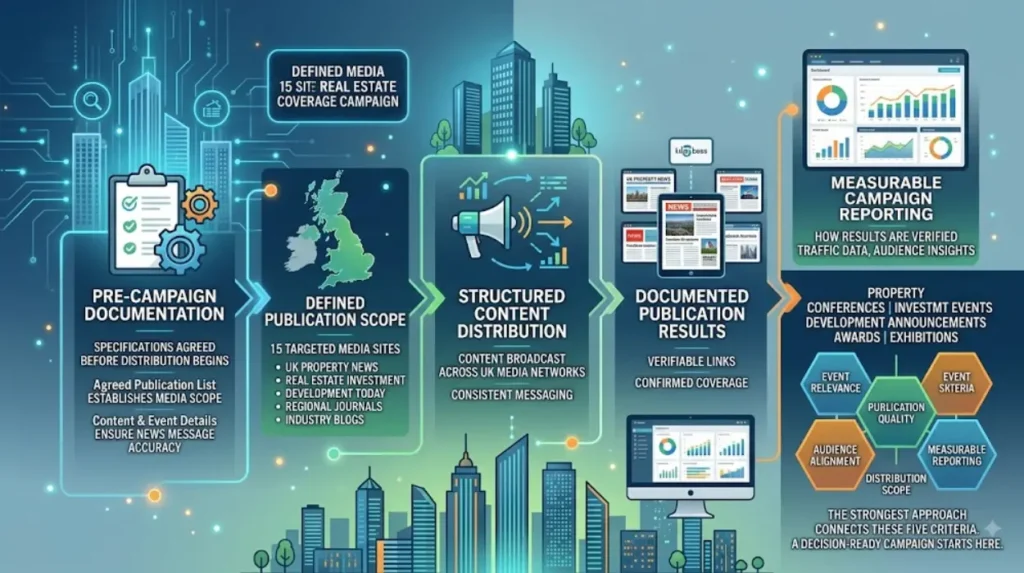 Real Estate Event Coverage Across 15 UK News Sites 2 What should organisers expect from a 15-site UK real estate coverage campaign?