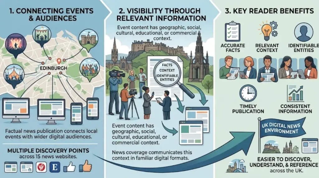 Why Edinburgh Events Need Coverage on 15 News Websites 2 What should readers understand about Edinburgh event coverage?