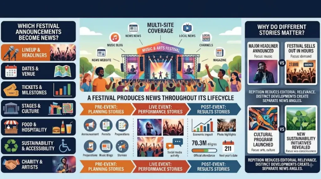 Why Festivals Need Multi-Site News Coverage in 2026 1 What types of festival stories generate multi-site coverage?