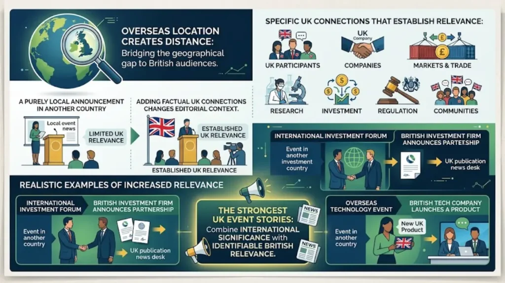 How International Events Get UK News Coverage 2 When do international events need a stronger UK news angle?