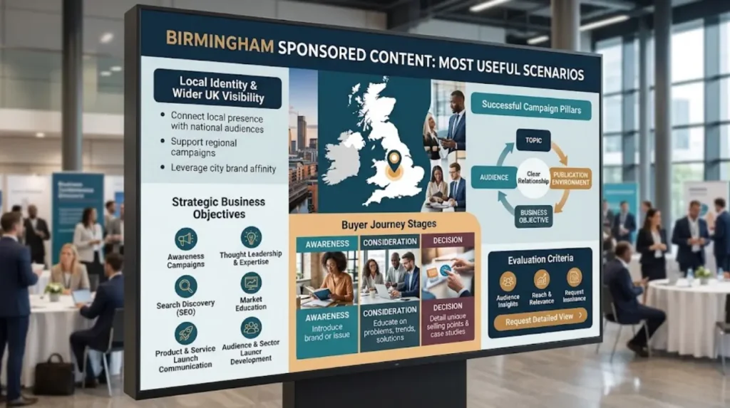 How Birmingham Sponsored Content Reaches UK Readers 2 When is Birmingham sponsored content most useful?