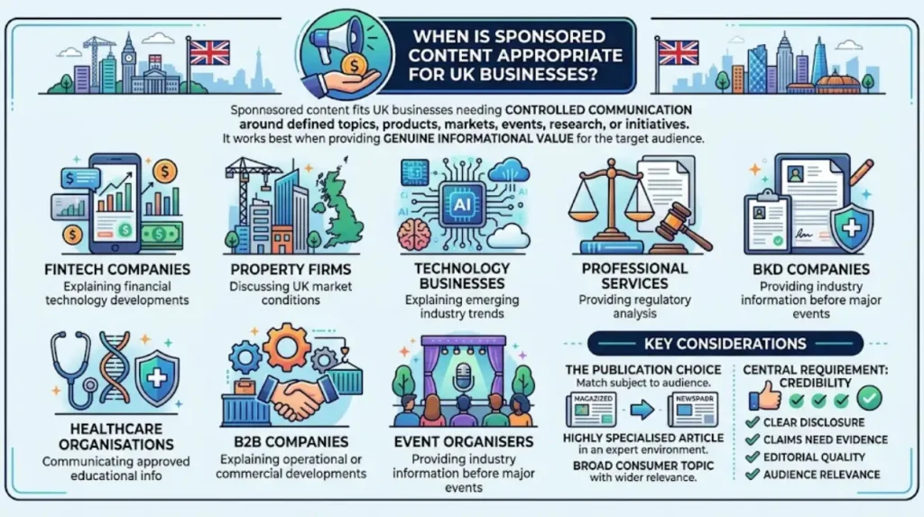 How to Make Sponsored Content Credible for UK News Sites 2 When is sponsored content appropriate for UK businesses?