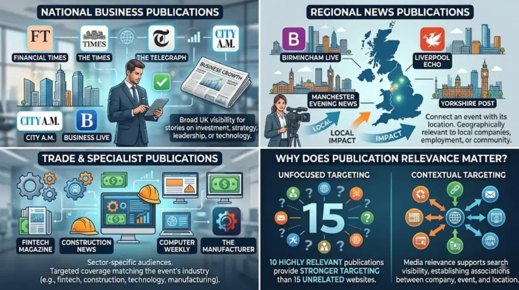 How UK Corporate Events Get Covered Across 15 News Sites 1 Which 15 news sites are relevant for UK corporate event coverage?