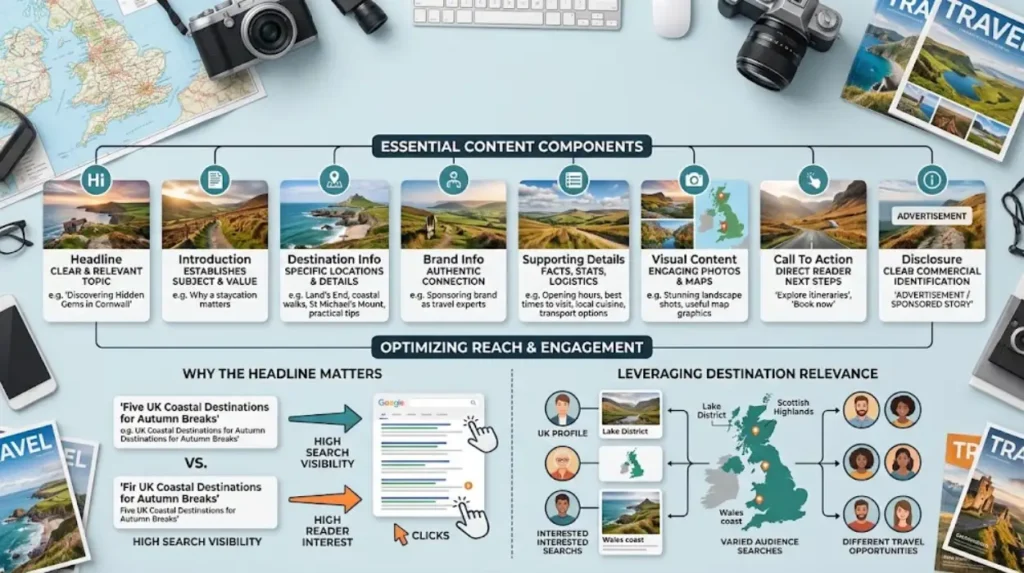 Which Content Elements Help Sponsored Stories Reach Travel Audiences?