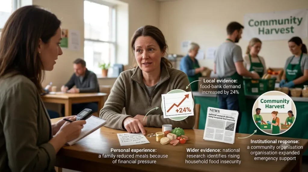 Why are real people important in advocacy reporting?
