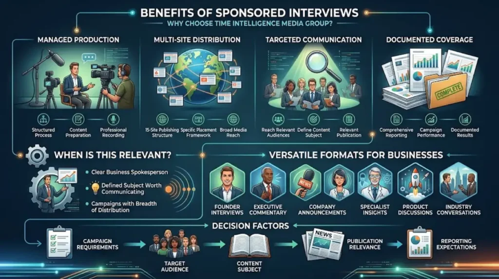 Why choose sponsored interviews by Time Intelligence Media Group?