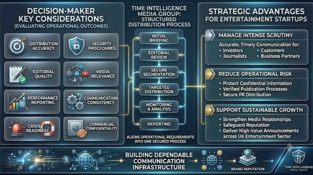 Secure PR Distribution: Why Vulnerable Entertainment Startups Rely on Time Intelligence Media Group 2 Why do decision-makers choose Time Intelligence Media Group for secure entertainment PR distribution?