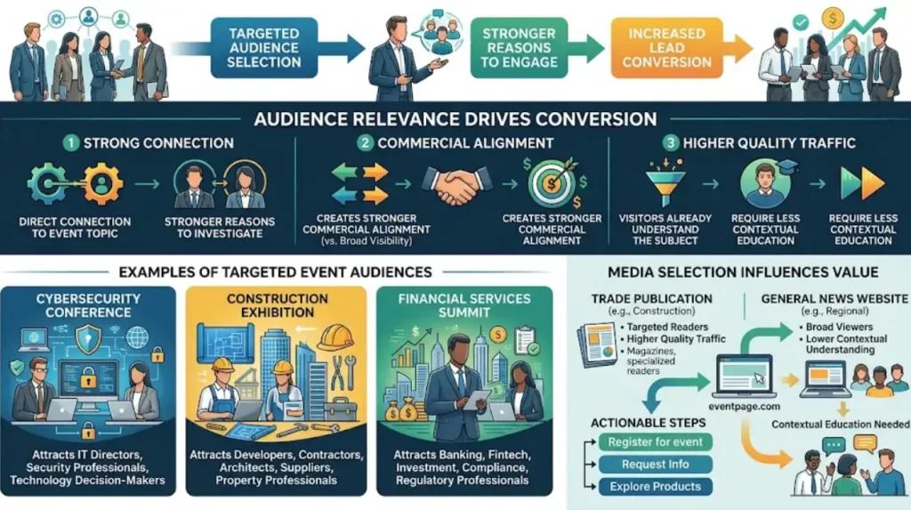 Why does audience relevance affect lead conversion?
