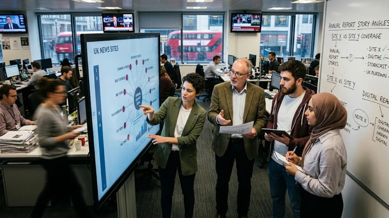 How Annual Reports Get Covered Across 15 UK News Sites