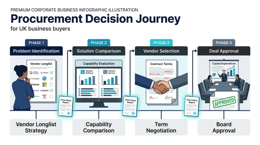 How Do Buyers Use Third Party Reports Throughout the Purchasing Journey