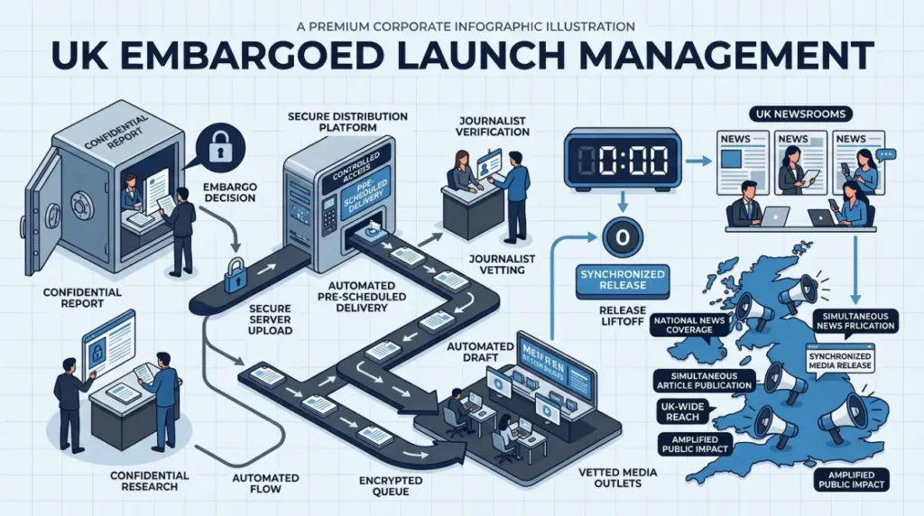 How Does Embargoed Launch Management Work in UK Newsrooms