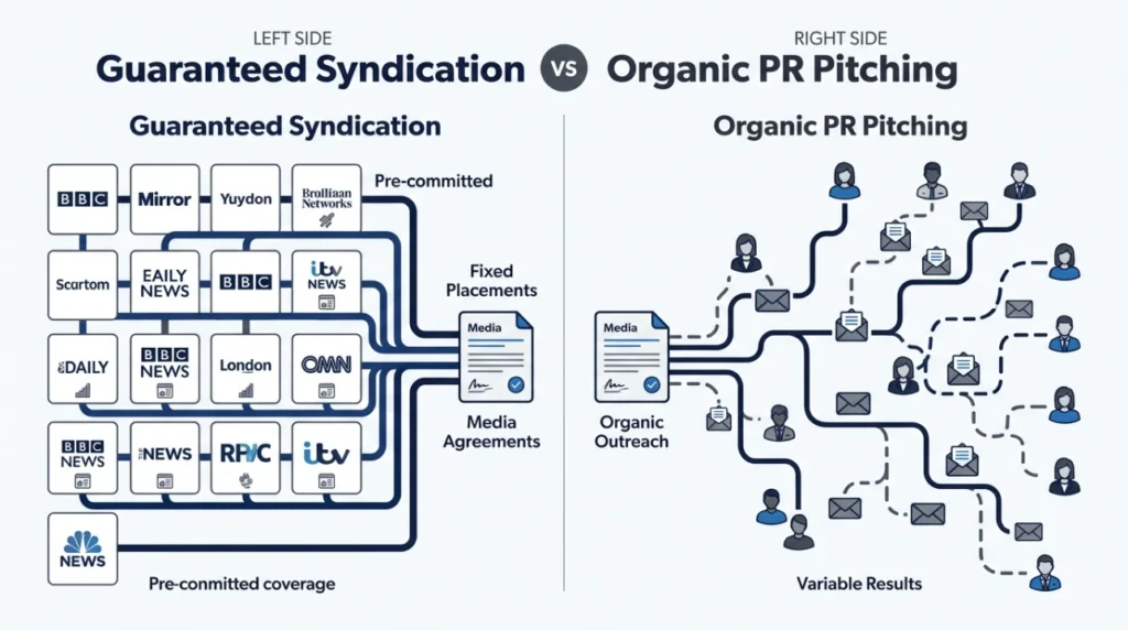 How Does Guaranteed Syndication Differ From Organic PR Pitching