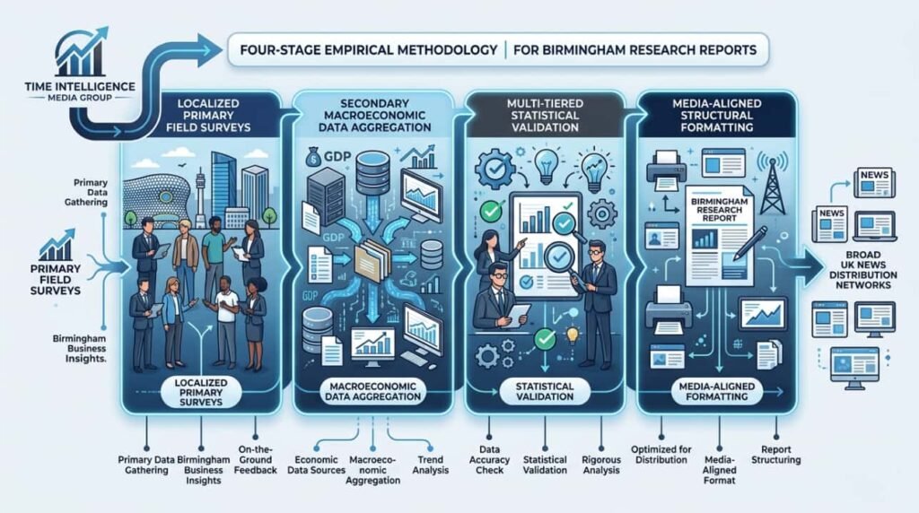 How Does Time Intelligence Media Group Produce Birmingham Research Reports