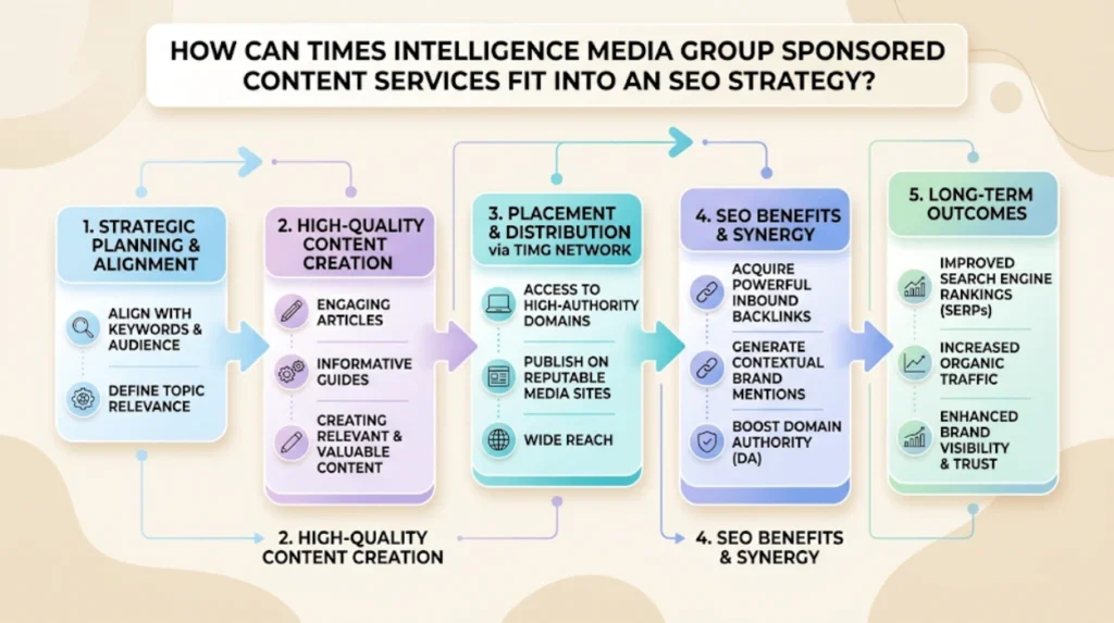 Time Intelligence Media Group Sponsored Content Services for Brand Entity Building 2 How can Times Intelligence Media Group sponsored content services fit into an SEO strategy