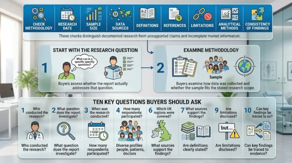 How Healthcare Research Reports Build Trust With UK Buyers 2 How can buyers evaluate the credibility of a healthcare research report?