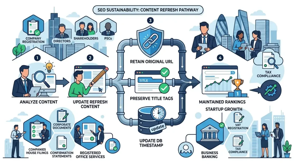 How to Refresh a Published Research Report and Preserve the Rankings, Backlinks and Citations It Has Already Earned in 2026 1 How do content refresh workflows maintain search engine rankings without losing link equity