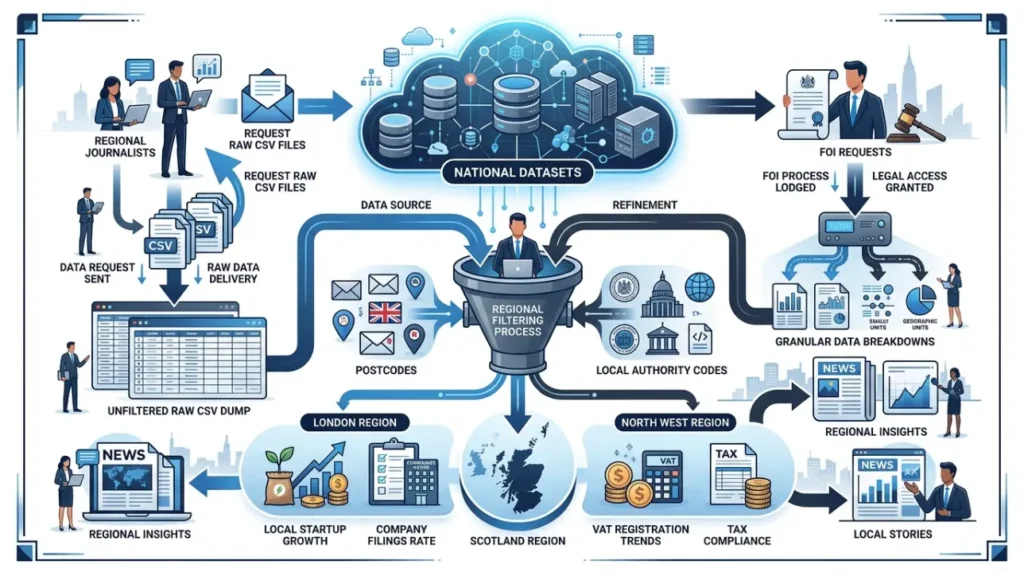 Why Do Regional UK Newsrooms Prefer Local Angles on National Research Data in 2026? 1 How do regional journalists extract local data from national datasets